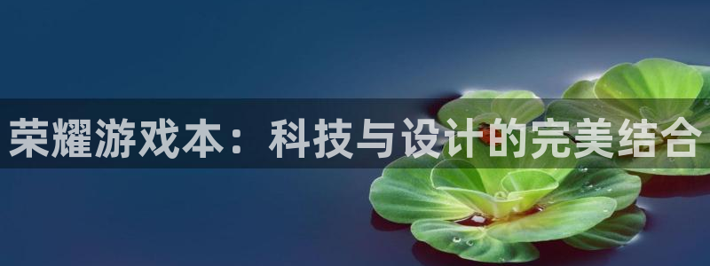 杏悦2主管：荣耀游戏本：科技与设计的完美结合