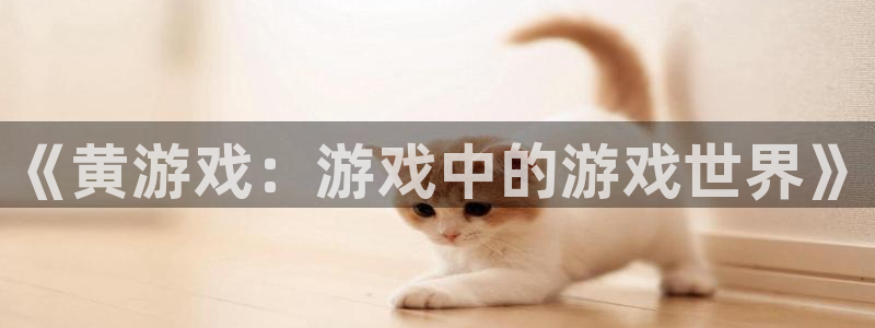 杏悦2官方网站下载：《黄游戏：游戏中的游戏世界》